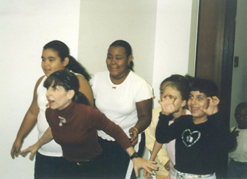 Lois teaches the Wish Walk.