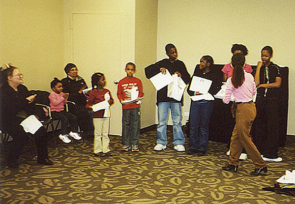 Action Racket Lab Workshop: Rehearsal
					 at Baychester Branch, New York Public Library