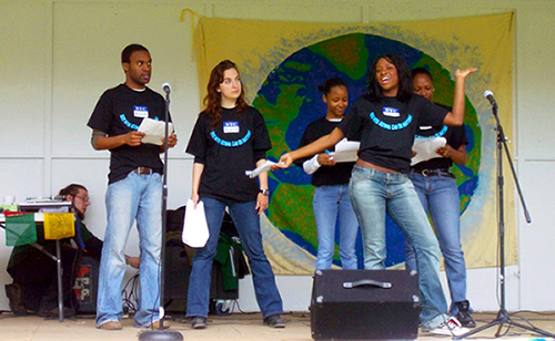 Teen workshop participants perform Asthma World Turns