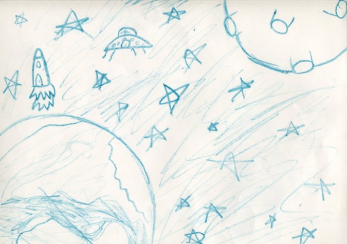 Harold decided to go to the moon (Rebecca)